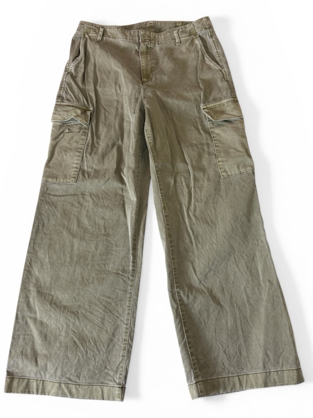 Gap Loose Fit Green Khaki Cargo Pant Size 12